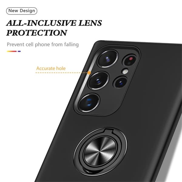 Til Samsung Galaxy S25 Ultra Hybrid Deksel Med Fingerring