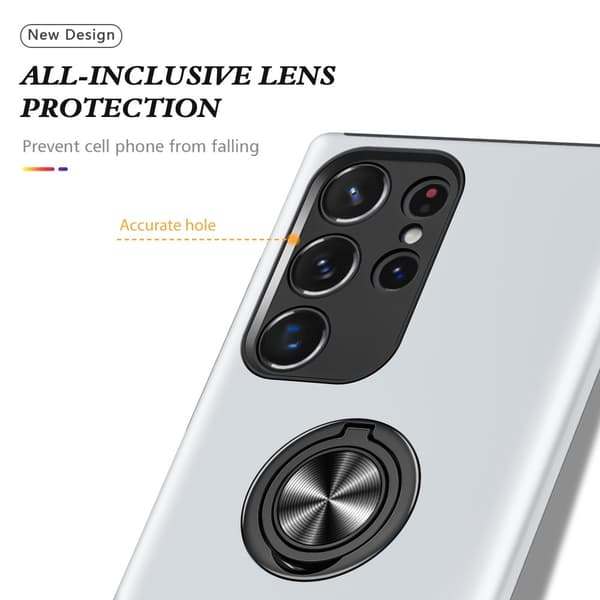 Til Samsung Galaxy S25 Ultra Hybrid Deksel Med Fingerring