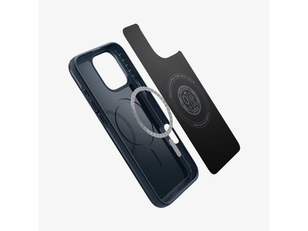 Spigen Thin Fit (MagFit), Omslag, Apple, iPhone 16 Pro, 16 cm (6.3"), Mörkblå