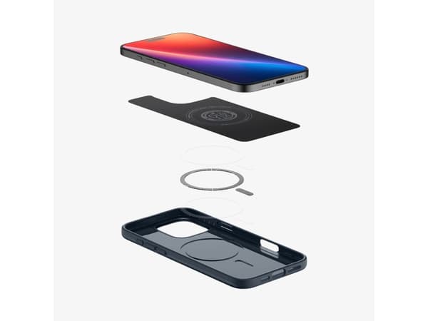 Spigen Thin Fit (MagFit), Omslag, Apple, iPhone 16 Pro, 16 cm (6.3"), Mörkblå