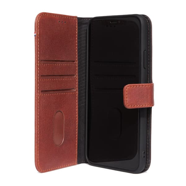 Decoded iPhone 11 Pro Max Fodral Full Grain Leather Detachable Wallet - Brun