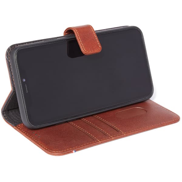 Decoded iPhone 11 Pro Max Fodral Full Grain Leather Detachable Wallet - Brun