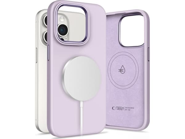 TECH-PROTECT SILICONE PURE MAGSAFE IPHONE 15 PRO MAUVE