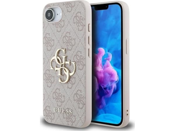 Etui Guess 4G Big Logo do iPhone 16e różowy