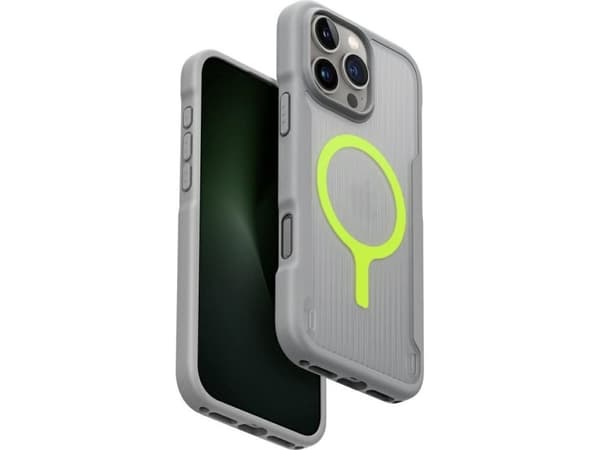 Etui UNIQ Combat Active do iPhone 16 Pro Max Magclick Charging szary