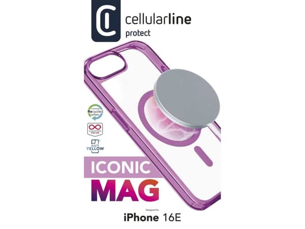 Cellularline 8018080492617, Cover, Apple, iPhone SE (2025), 15.5 cm (6.1"), Pink