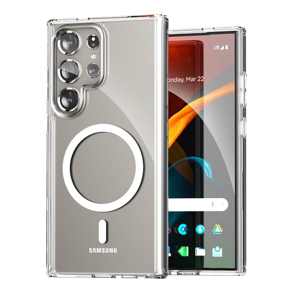 Galaxy S25 ULTRA - Magnetiskt Skal med Stötskydd
