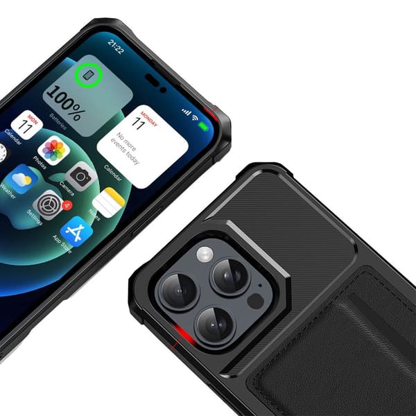 iPhone 15 Pro Wallet Case - Tunt & Smidigt