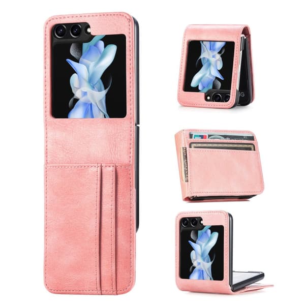 Galaxy Z Flip 6 5G - Stilrent Plånboksfodral med kortfack