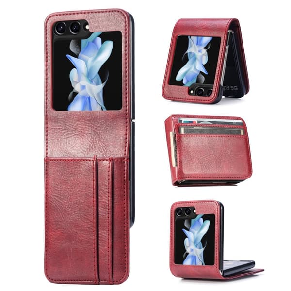 Galaxy Z Flip 6 5G - Stilrent Plånboksfodral med kortfack