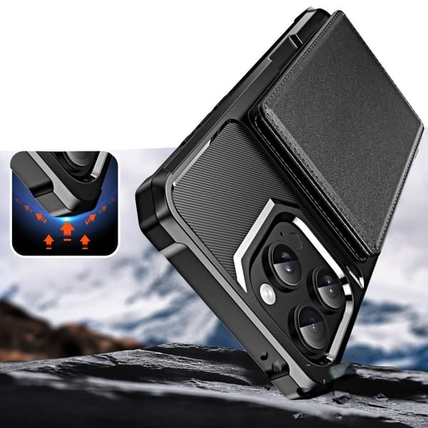 iPhone 12 Mini - Utratunt & Smidigt fodral med Kortfack