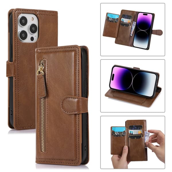 iPhone 14 Pro - Plånboksfodral med Smart Allt-i-Ett Design!