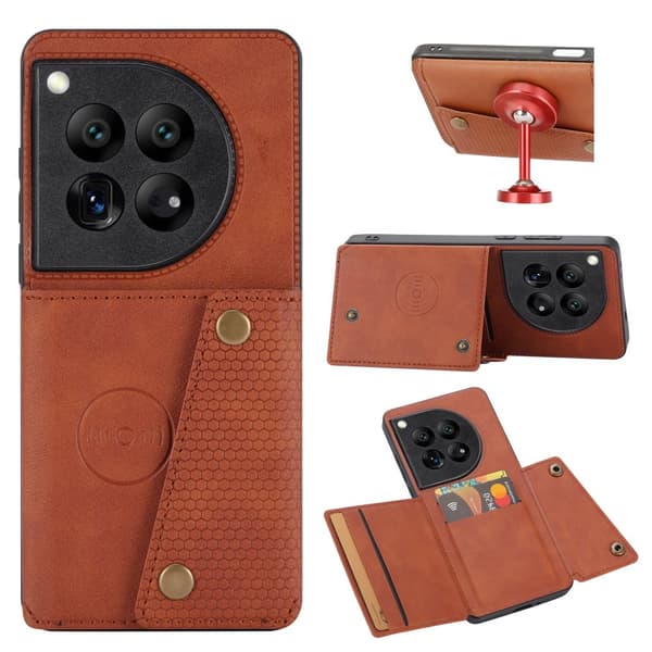 Oneplus 12 Retro Läderfodral - Lyxig Kvalitet i Varje Detalj