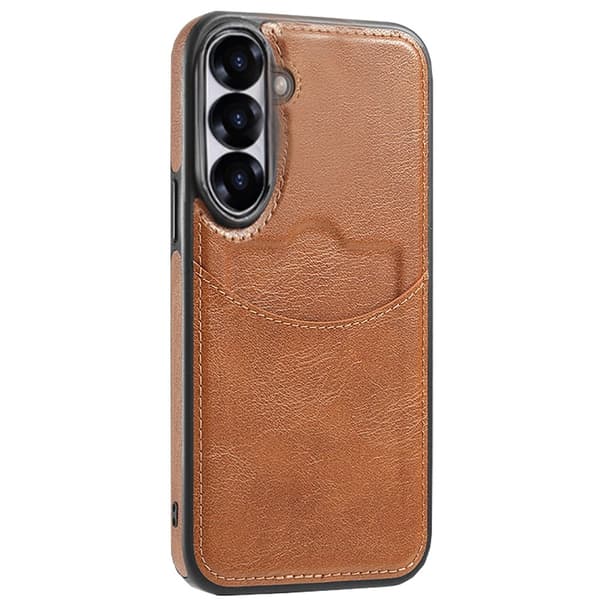 Samsung Galaxy A55 5G - Elegant Skal med Kortfack från Leman