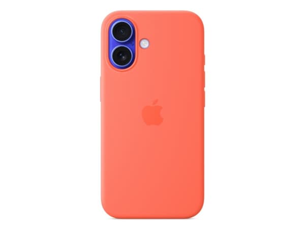 Apple - Baksidesskydd för mobiltelefon - MagSafe-kompatibilitet - silikon - orangeröd - för iPhone 16