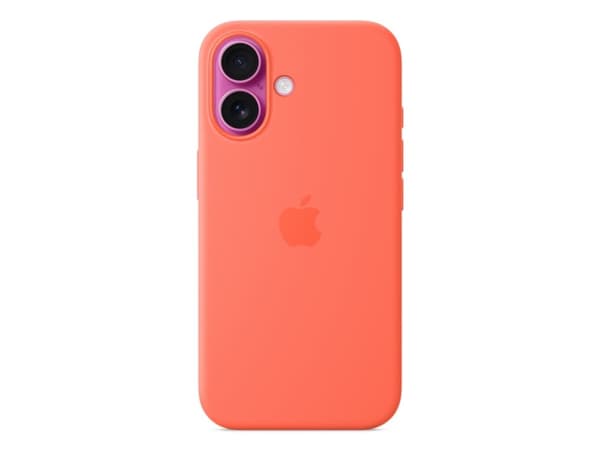 Apple - Baksidesskydd för mobiltelefon - MagSafe-kompatibilitet - silikon - orangeröd - för iPhone 16