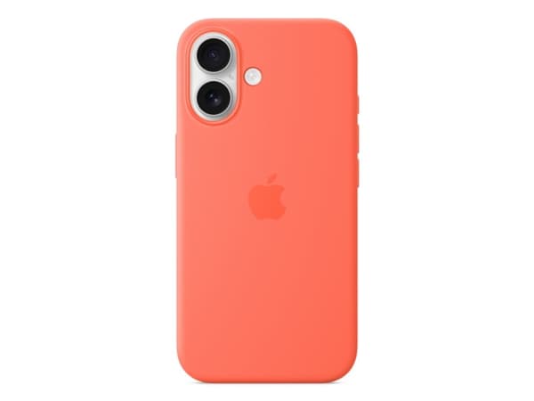 Apple - Baksidesskydd för mobiltelefon - MagSafe-kompatibilitet - silikon - orangeröd - för iPhone 16