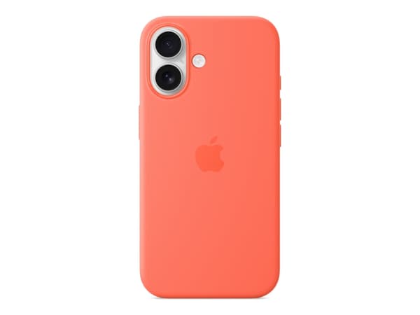 Apple - Baksidesskydd för mobiltelefon - MagSafe-kompatibilitet - silikon - orangeröd - för iPhone 16
