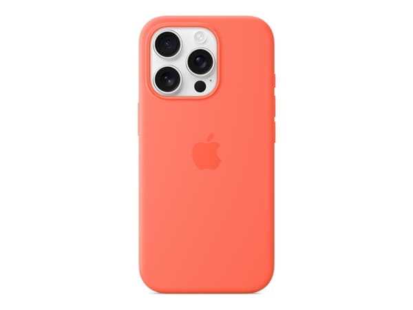Apple - Baksidesskydd för mobiltelefon - MagSafe-kompatibilitet - silikon - orangeröd - för iPhone 16 Pro
