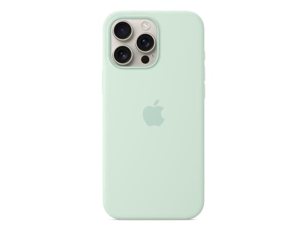 Apple - Baksidesskydd för mobiltelefon - MagSafe-kompatibilitet - silikon - blågrön - för iPhone 16 Pro Max