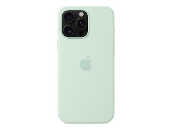 Apple - Baksidesskydd för mobiltelefon - MagSafe-kompatibilitet - silikon - blågrön - för iPhone 16 Pro Max