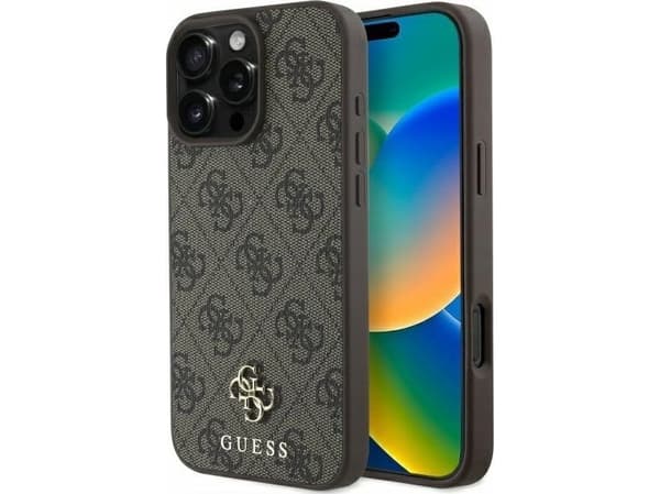 Guess GUHMP16XP4SM4MW iPhone 16 Pro Max 6.9" brązowy/brown hardcase 4G Small Classic MagSafe