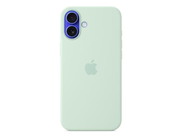 Apple - Baksidesskydd för mobiltelefon - MagSafe-kompatibilitet - silikon - blågrön - för iPhone 16 Plus