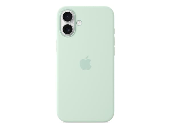 Apple - Baksidesskydd för mobiltelefon - MagSafe-kompatibilitet - silikon - blågrön - för iPhone 16 Plus