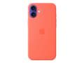 Miniatyrbilde 3 av 5: Apple - Baksidedeksel for mobiltelefon - MagSafe-samsvar - silikon - mandarin - for iPhone 16 Plus