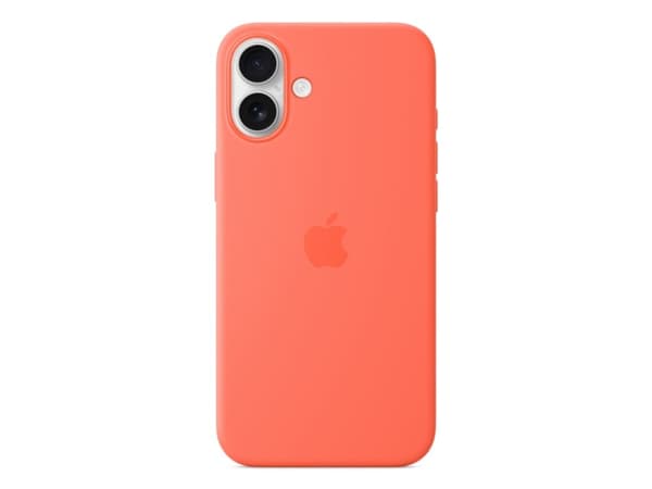 Apple - Baksidedeksel for mobiltelefon - MagSafe-samsvar - silikon - mandarin - for iPhone 16 Plus