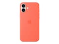 Miniatyrbilde 1 av 5: Apple - Baksidedeksel for mobiltelefon - MagSafe-samsvar - silikon - mandarin - for iPhone 16 Plus