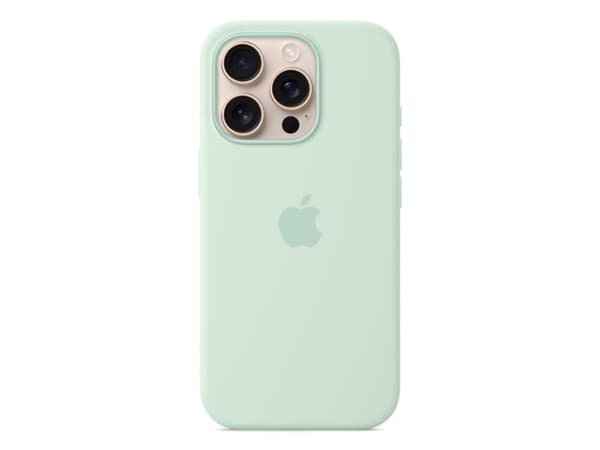 Apple - Baksidedeksel for mobiltelefon - MagSafe-samsvar - silikon - akvamarin - for iPhone 16 Pro