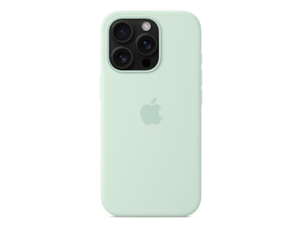 Apple - Baksidedeksel for mobiltelefon - MagSafe-samsvar - silikon - akvamarin - for iPhone 16 Pro
