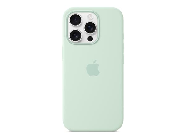 Apple - Baksidedeksel for mobiltelefon - MagSafe-samsvar - silikon - akvamarin - for iPhone 16 Pro