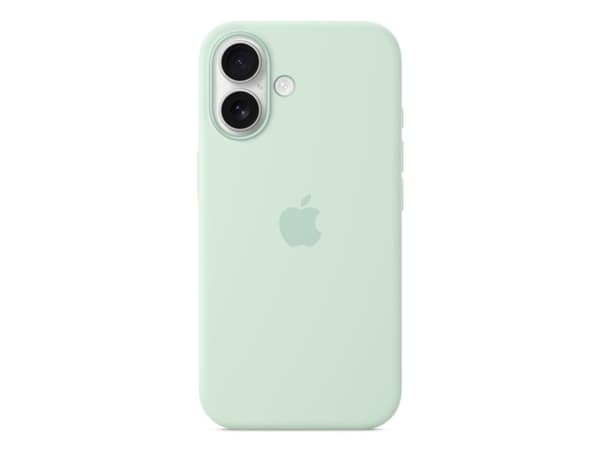 Apple - Baksidesskydd för mobiltelefon - MagSafe-kompatibilitet - silikon - blågrön - för iPhone 16