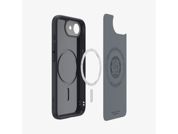 Spigen Nano Pop (MagFit), Omslag, Apple, iPhone 16e, 15,5 cm (6.1"), Svart