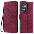 Miniatyrbilde 1 av 7: For Samsung Galaxy S25 Ultra Lommebok Deksel Shell Mandala Blomstermønster
