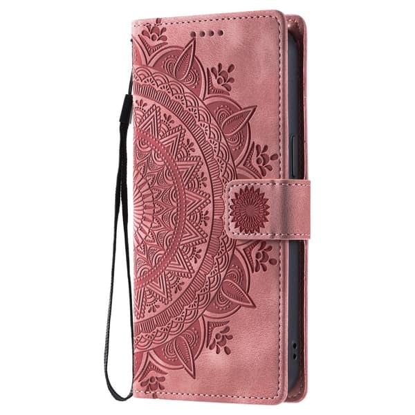 Til Samsung Galaxy S25 Ultra tegnebogscover Cover Shell Mandala Blomstermønster