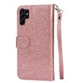 Miniatyrbild 3 av 7: För Samsung Galaxy S25 Ultra Ställbart Glitterfodral med Dragkedjeficka