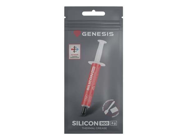 GENESIS Silicon 900, Termisk pasta, 12,8 W/m·K, 2,8 g/cm³, -50 - 250 °C, 8 g, 1 stykker