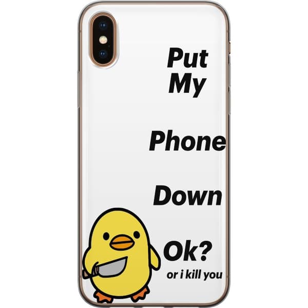 Apple iPhone X Gjennomsiktig deksel Lägg ner den