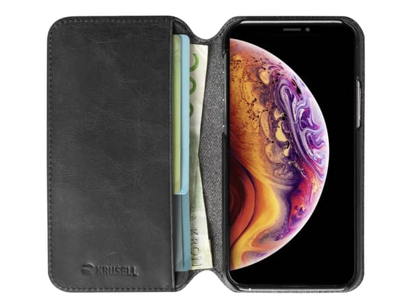 Krusell Sunne, Lompakkokotelo, Apple, iPhone 11, 15,5 cm (6.1"), Musta