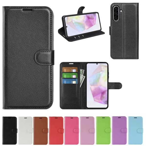 Plånboksfodral Samsung Galaxy A56 - Olika färger Vit