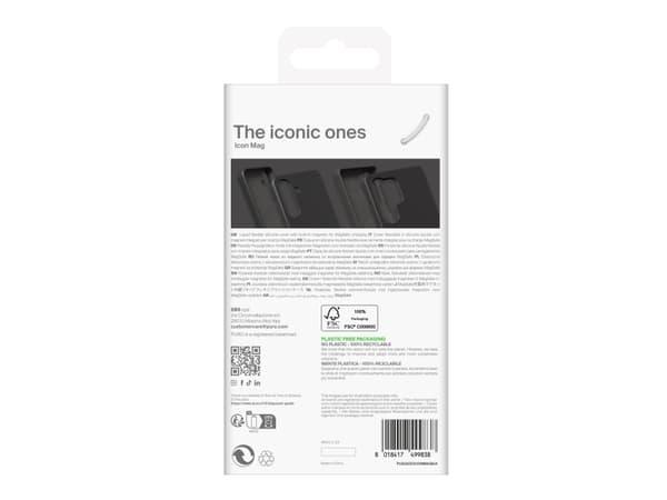 PURO PUSGS25ICONMAGBLK, Deksel, Samsung, Samsung Galaxy S25, 15,8 cm (6,2"), Sort