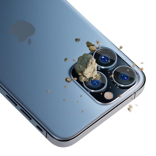 3MK iPhone 13 Pro/13 Pro Max härdat glas Kameraskydd - Blå