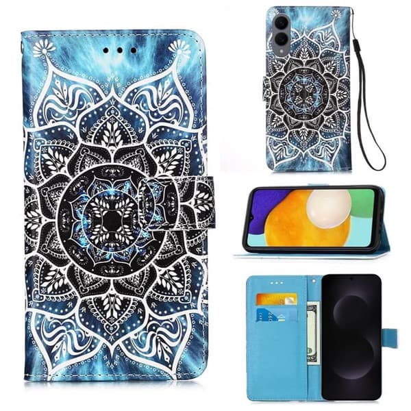 Plånboksfodral Samsung Galaxy S25 Edge - Blå Mandala