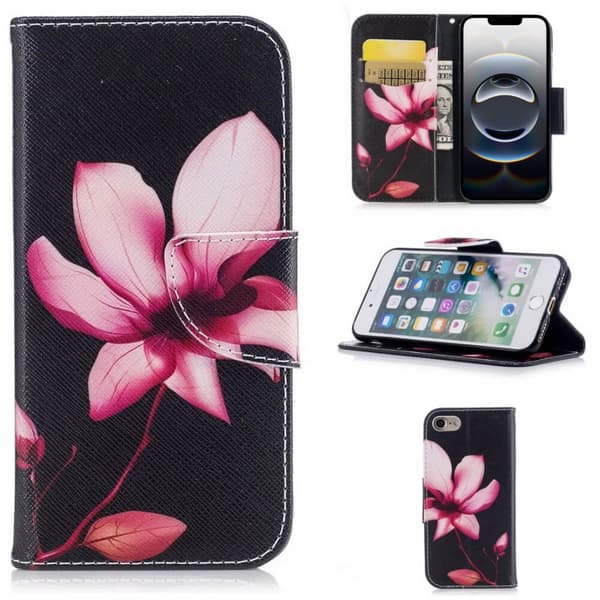 Plånboksfodral Apple iPhone 16e - Rosa Blomma