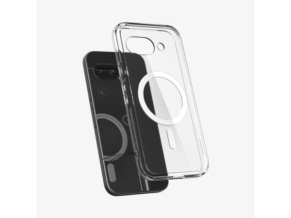 Spigen Ultra Hybrid Metal Ring (MagFit), Omslag, Google, Pixel 9a, 16 cm (6.3"), Transparent, Vit