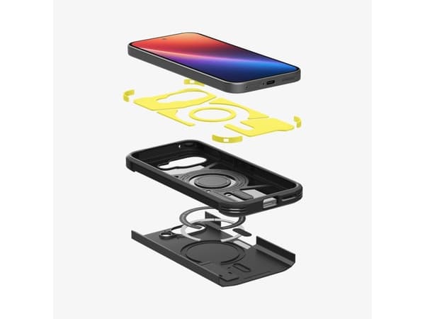 Spigen Tough Armor AI (MagFit), Omslag, Google, Pixel 9a, 16 cm (6.3"), Svart