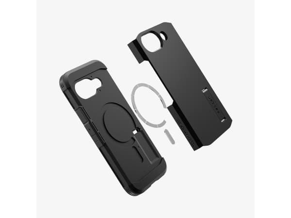 Spigen Tough Armor AI (MagFit), Omslag, Google, Pixel 9a, 16 cm (6.3"), Svart